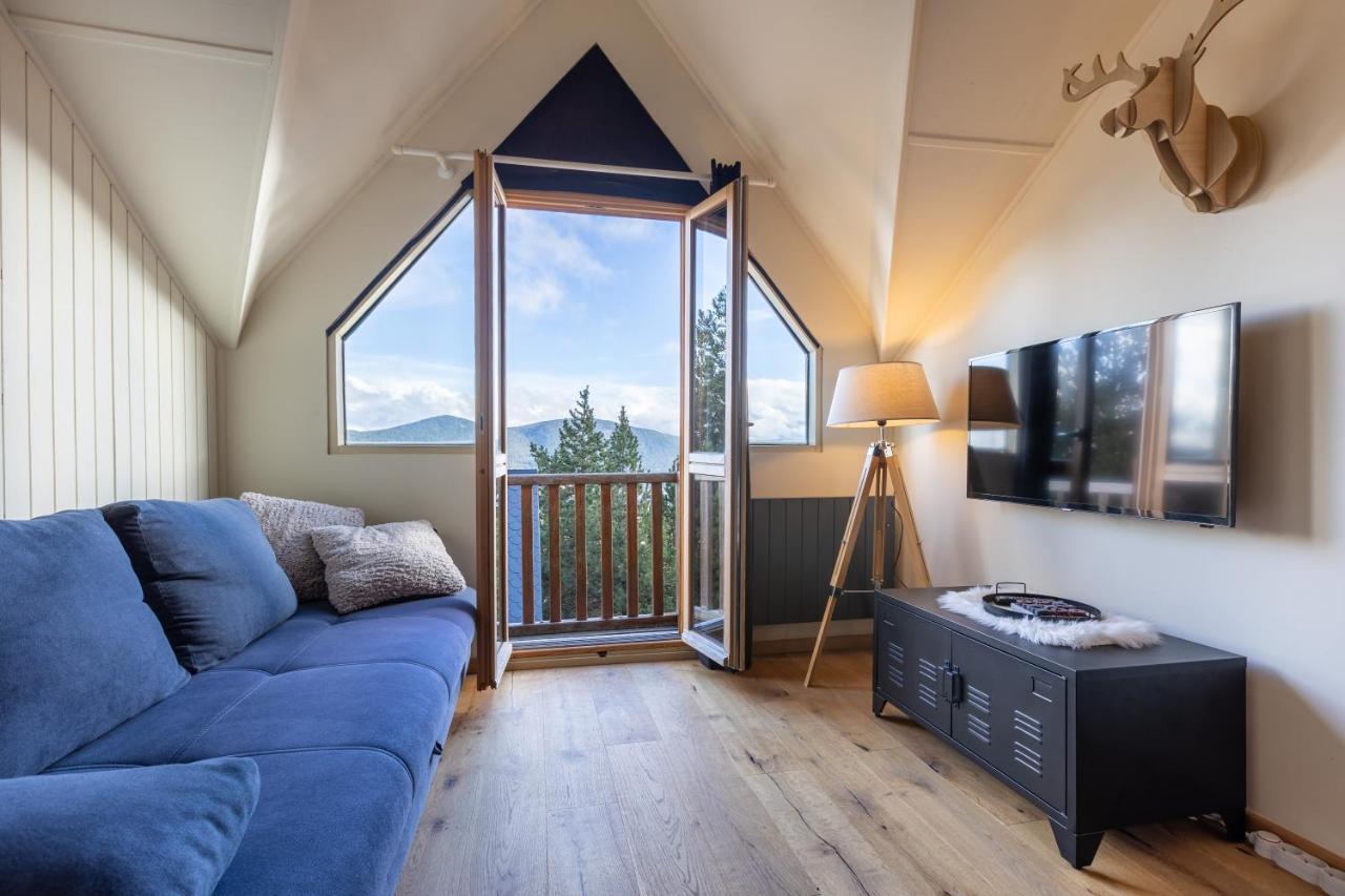 Ferienwohnung Le Cerf - Duplex Avec Superbe Vue Montagne Les Angles  Exterior foto